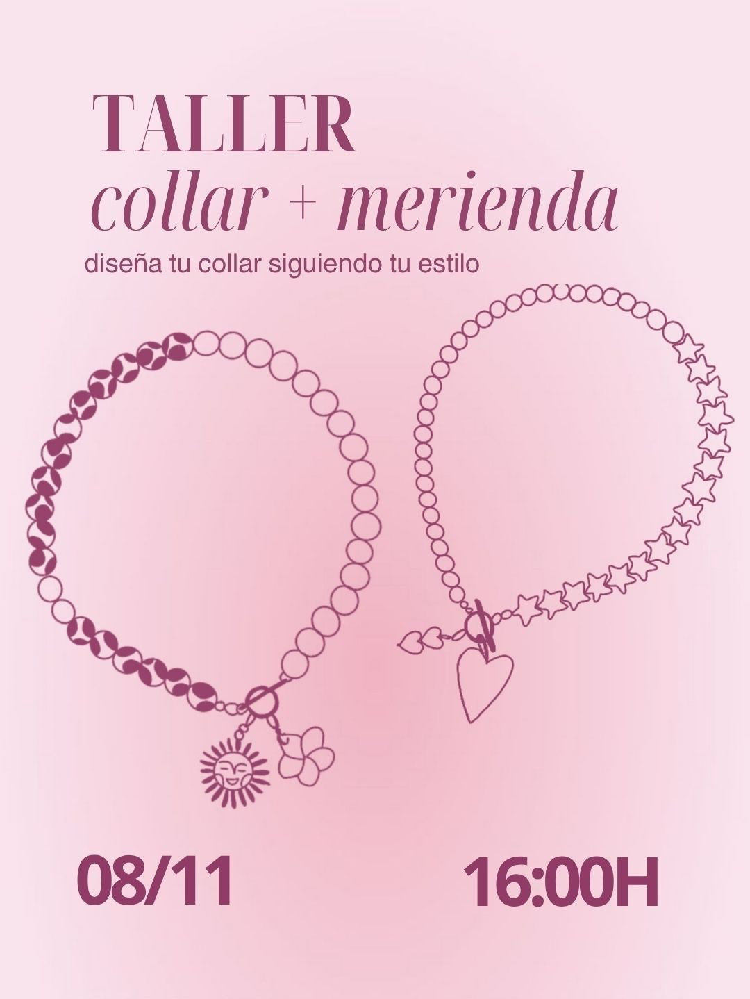 Taller Collar + Merienda (8 de noviembre a las 16:00h)