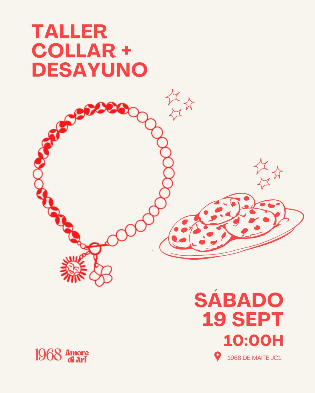 Taller Collar + Desayuno (19 de septiembre a las 10:00h)
