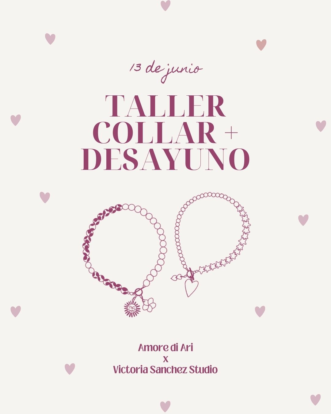 Taller Collar + Desayuno (13 de junio a las 10:00h)