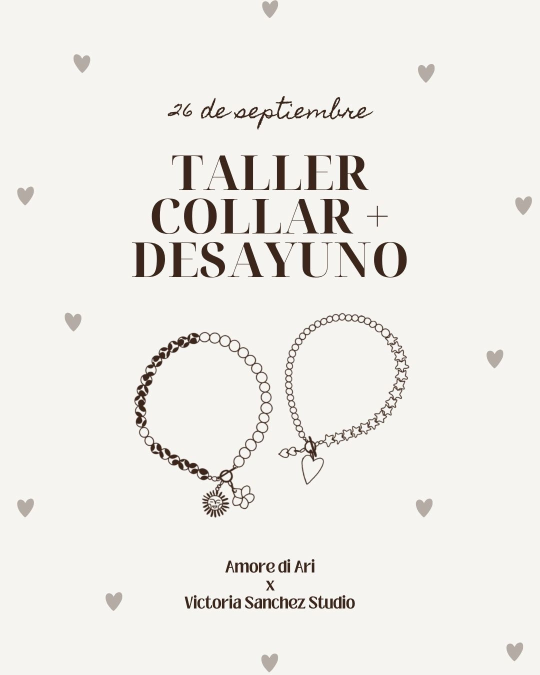 Taller Collar + Desayuno (26 de septiembre a las 10:00h)